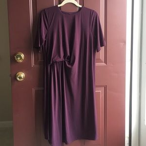 ASOS Curve aubergine color dress